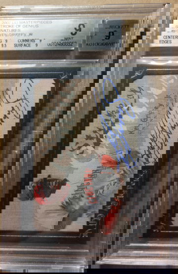 Ken Griffey Jr 2007 UD blue ink AUTO BGS 9