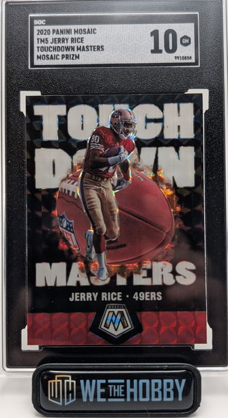 Jerry Rice 2020 Panini Mosaic Touchdown Masters Mosaic Prizm SGC 10 49ers