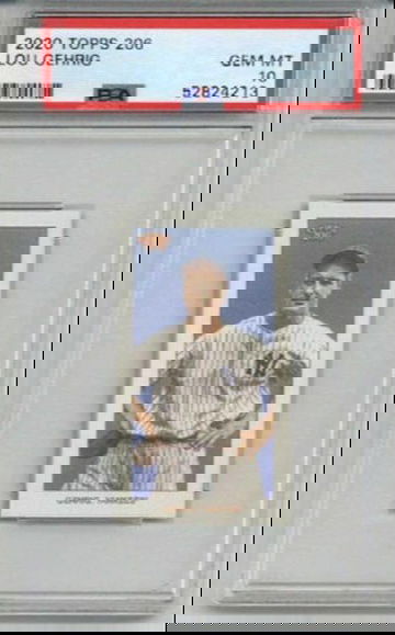 2020 TOPPS 206 LOU GEHRIG BASEBALL CARD NEW YORK YANKEES PSA 10 LOW POP