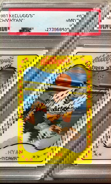 1981 KELLOGG’S #6 NOLAN RYAN PSA 9 MINT