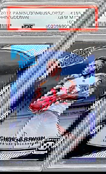 2017 Chris Godwin Donruss Optic #155 Rookie card RC PSA 10 GEM MT MINT