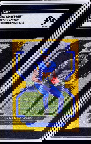 2021 Panini Prizm Gold Shimmer Tutu Atwell #350 1/10 SGC 9 RC