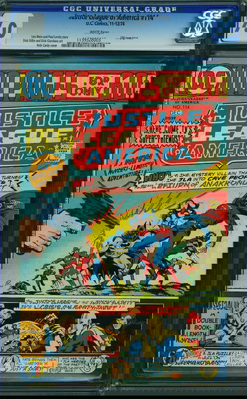 JUSTICE LEAGUE OF AMERICA #114, CGC 7.0 FVF