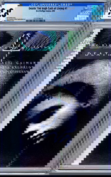 DEATH: THE HIGH COST OF LIVING #1 CGC 9.8 NEIL GAIMAN STORY CHRIS BACHALO ART 1993