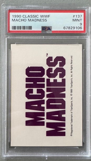 1990 Classic WWF WWE Macho Madness Man King Randy Savage PSA 9