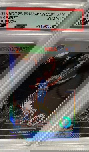 2019 Hoops Premium Stock RJ Barrett Silver Prizm PSA 10