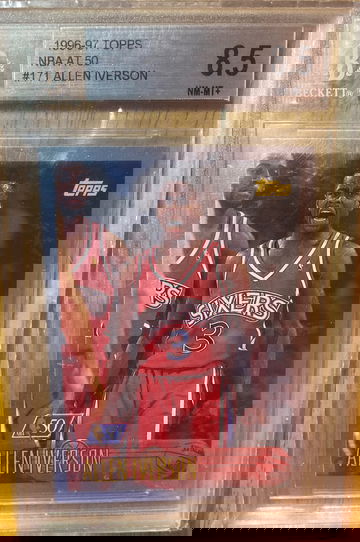 1996 Topps Allen Iverson NBA 50th BGS 8.5