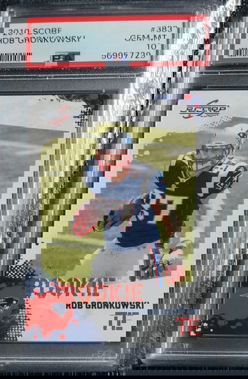 2010 Score Rob Gronkowski psa 10 383