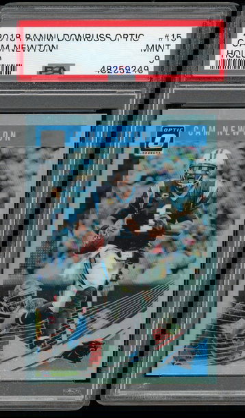 2018 Optic #15 Cam Newton Holo PSA 9