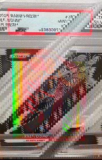 Trae Young 2018 Panini Prizm 78 Rookie Silver PSA 9