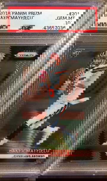 Baker Mayfield 2018 Prizm PSA 10