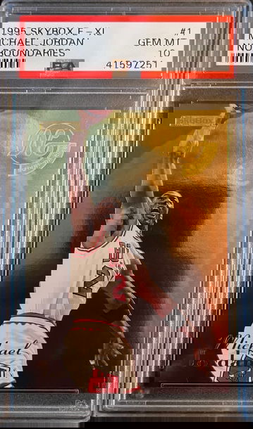 1995 Skybox E-XL Michael Jordan No Boundaries #1 PSA 10 GEM MINT Low Pop