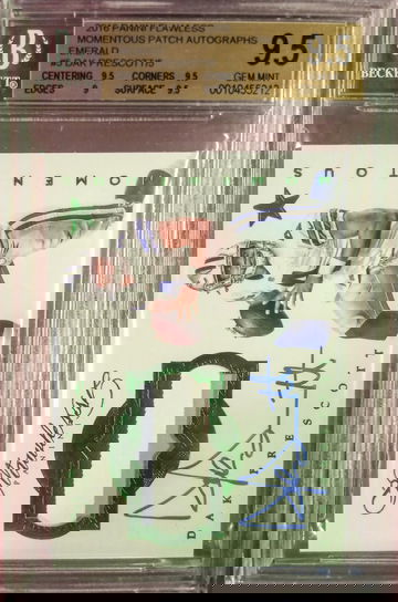 2016 Dak Prescott Flawless Momentous RPA 4/5 JERSEY NUMBERED 1 OF 1