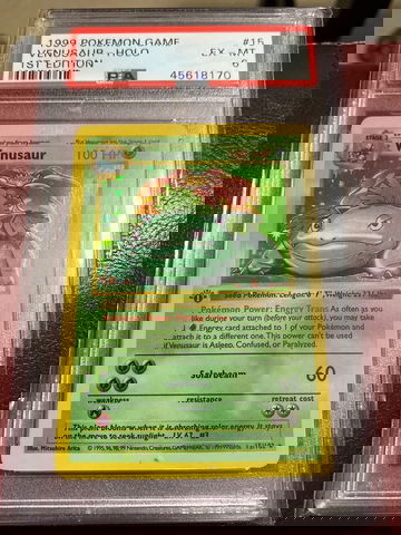 1999 Pokémon venusaur holo 1st edition psa 6 #15
