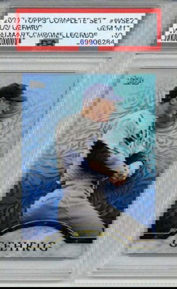 2017 TOPPS COMPLETE SET WALMART CHROME LEGENDS #WSE2 LOU GEHRIG PSA 10 LOW POP