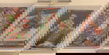 2020-21 Aleksej Pokusevski 3 card lot including Auto