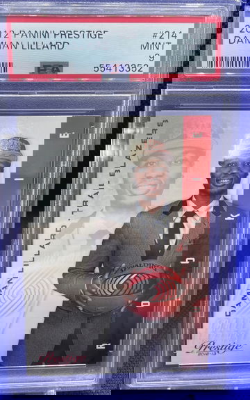 2012 Panini Prestige Damian Lillard ROOKIE RC #214 PSA 9 MINT Blazers Low Pop