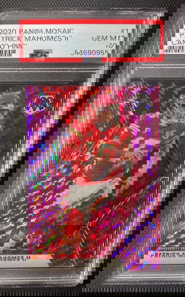 2020 Mosaic Patrick Mahomes II Camo Pink PSA 10 Gem Mint