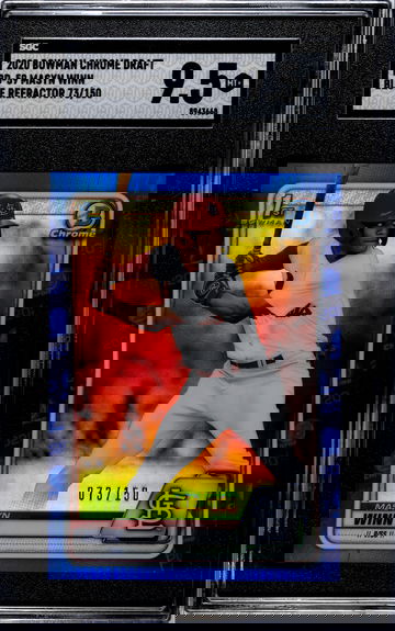 2020 Bowman Chrome Draft BD-59 Masyn Winn Blue Refractor 73/150