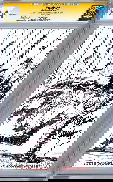 HERCULES #2 CGC-SS 9.4 *HULK HOMAGE SKETCH CVR* SIGNED ARTIST JIM STERANKO 2008 [*Minor Scuffing to Slab*]