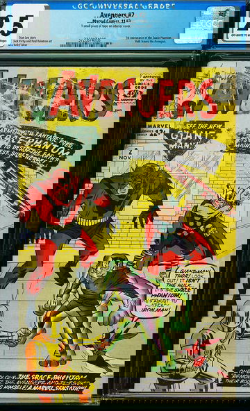 Avengers #2 CGC 2.5 2nd Avengers 1st Space Phantom