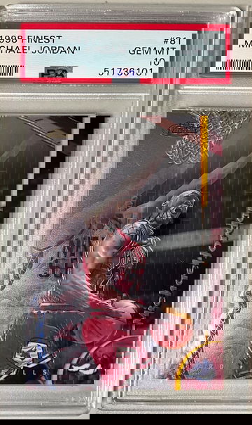 1998 FINEST #81 MICHAEL JORDAN GEM MT