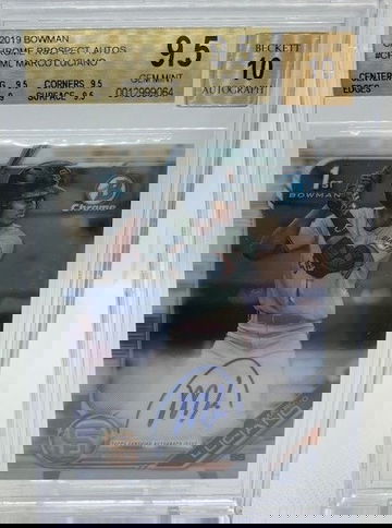2019 Marco Luciano Bowman Chrome Auto #CPAML BGS 9.5/10