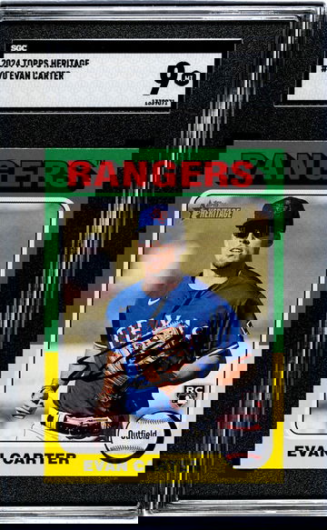 2024 Topps Heritage Evan Carter #170 RC SGC 9