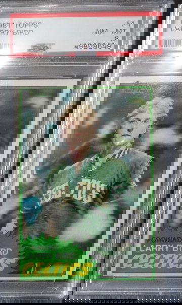 1981 Topps #4 Larry Bird PSA 8