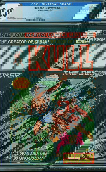 KULL, THE DESTROYER #26, CGC 9.0 VFNM