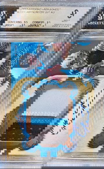 2011 National Treasures Cam Newton True RPA /99 BGS 9