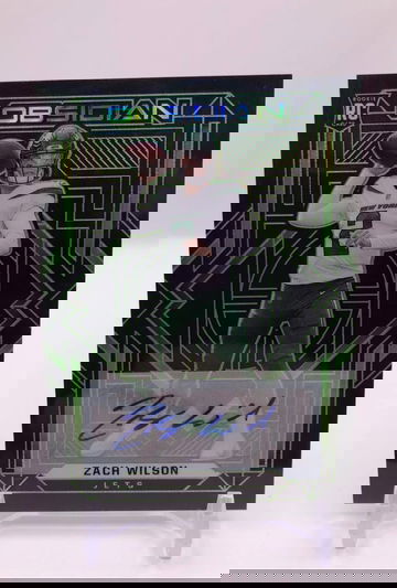 Zack Wilson Rookie Auto- panini obsidian football - Color Match - SP #/50