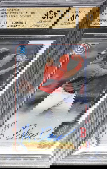 Rafael Devers 2015 Bowman Chrome RC Rookie Auto BGS 9.5 w/10 Autograph