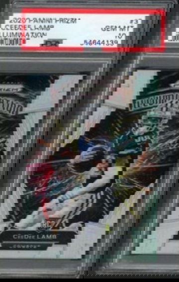 2020 Panini Prizm Illumination CeeDee Lamb RC PSA 10 Gem-Mint POP 4