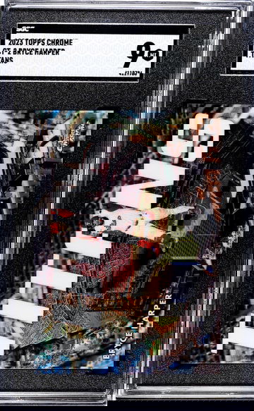 2023 Topps Chrome #CT-2 Bryce Harper Chr. Titans SGC 9