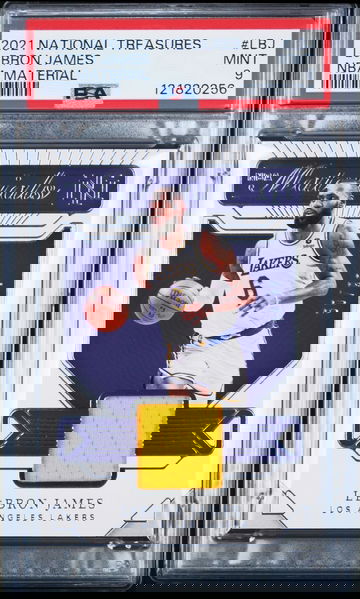 2021-22 Panini National Treasures Lebron James Patch /99 PSA 9  Materials 🎆