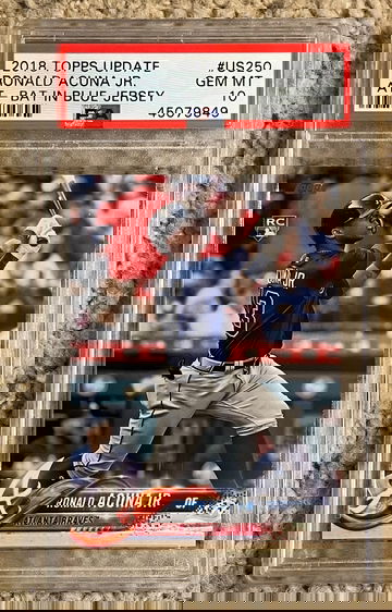 2018 Topps Update Ronald Acuna Jr. Rookie RC PSA 10