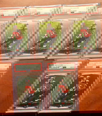 (5) 2014 Topps Chrome Mike Evans PSA 9