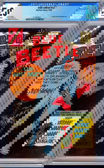 BLUE BEETLE #53 CGC 7.0 PRAYING MANTIS APP TALLARICO & NOVELLE ART CHARLTON 1965