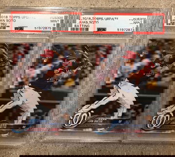 Juan Soto Psa 9 topps update lot 2
