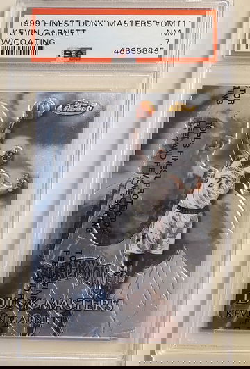 Kevin Garnett 1999 Topps Finest Dunk Masters PSA 7 /750