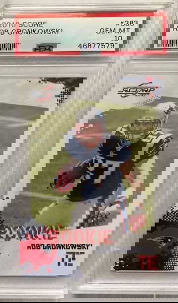 2010  Score Rob Gronkowski rookie PSA10