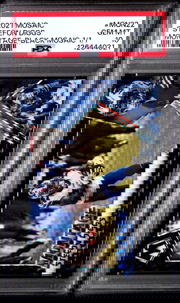 2021 Mosaic Stefon Diggs Montage Black 1/1 - PSA 10