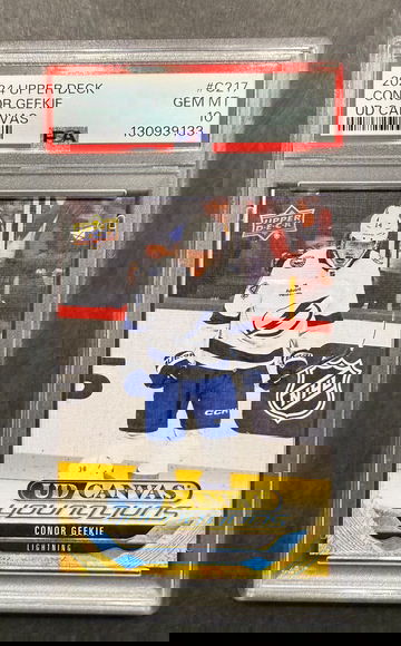 2024-25 Upper Deck UD Canvas Conor Geekie Young Guns RC PSA 10 Gem Mint