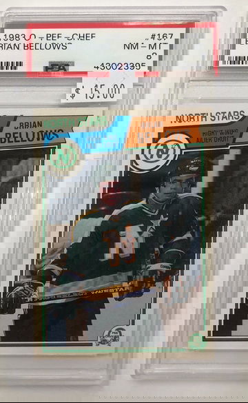 1983 O-PEE-CHEE Brian Bellows PSA 8