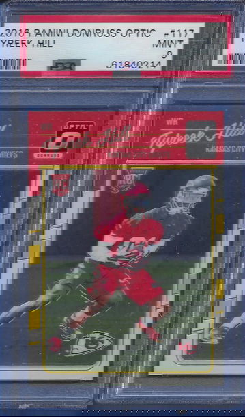 2016 Donruss Optic #117 Tyreek Hill RC PSA 9 (BillsGridironGreats)