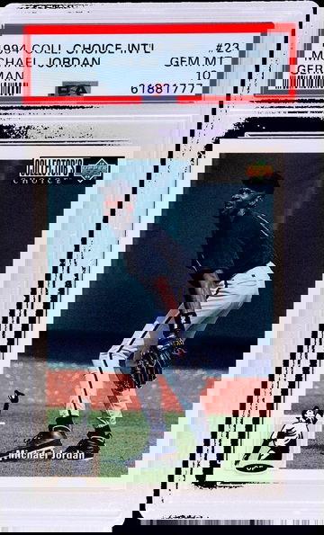 1994 Collector's Choice International #23 Michael Jordan German PSA 10