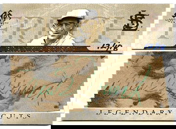 2005 Upper Deck SP Legendary Cuts Frankie Frisch Signed Cut Auto HOF #12/18