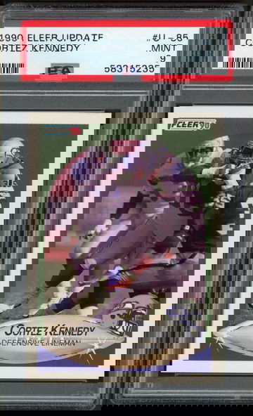 1990 Fleer Update Cortez Kennedy RC #U-85 PSA 9 Mint - Seattle Seahawks