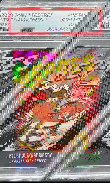 Patrick Mahomes 2020 Prestige Heroes PSA 10